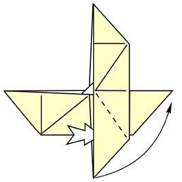 Оригами для детей - кораблик с парусом