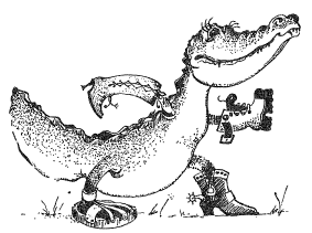 Игры, задания и упражнения для развития памяти - Рассеяный крокодил