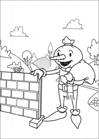 Раскраска для детей "Боб - строитель"