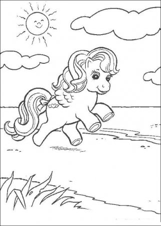 Раскраска "Мой маленький пони"
